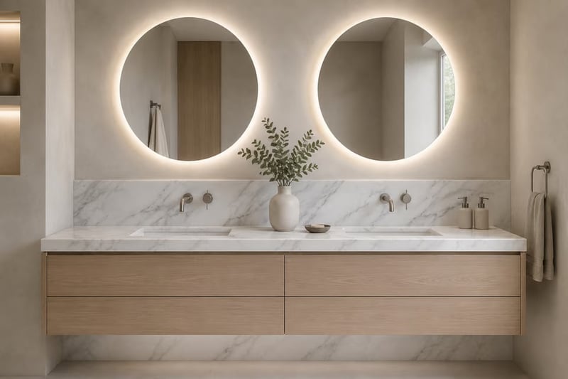 Baño — White Carrara