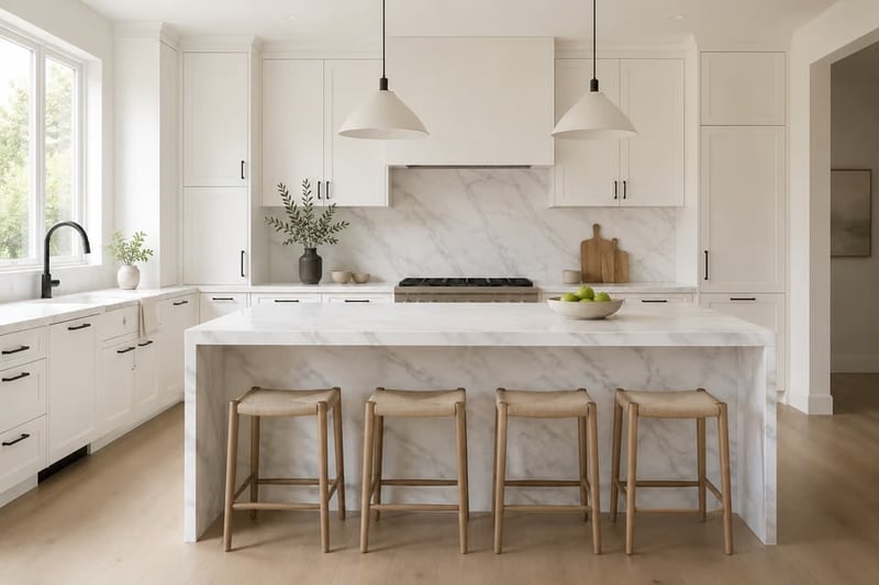 Cocina — White Carrara